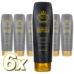 Rich Pure Luxury Energising Shampoo & Body Wash 6x250ml