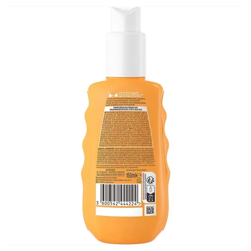 Garnier Ambre Solaire Finding Nemo Disney Kids Zonnebrand SPF50 150ml achterzijde fles