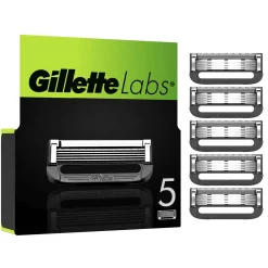 Gillette Labs Navulmesjes 5-pack met mesjes afgebeeld