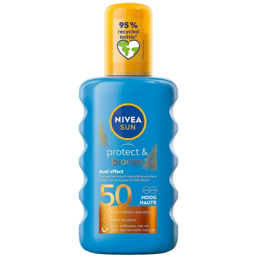 Nivea Sun Protect & Bronze Zonnebrand Spray SPF50 fles