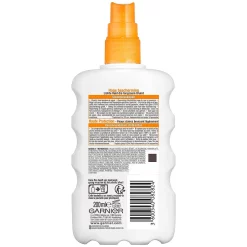 Garnier Ambre Solaire Zonnebrand spray SPF30 200ml - achterzijde