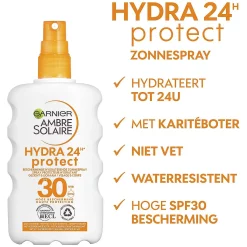 Garnier Ambre Solaire Zonnebrand spray SPF30 200ml - facts