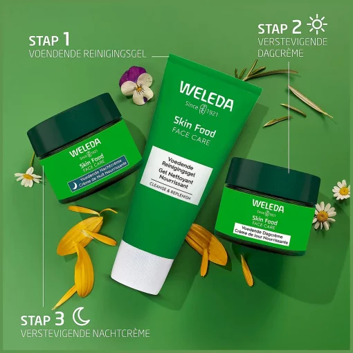 WELEDA Skin Food - Voedende Nachtcrème - 40ml - 100% natuurlijk 3 stappenplan