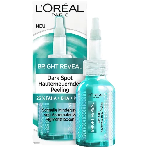 L'Oréal Paris Peeling Bright Reveal AHA+BHA+PHA, 25 ml