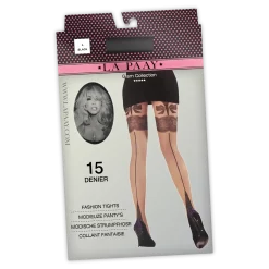 La Paay Modieuze Panty's Bow motief Zwart L/1P