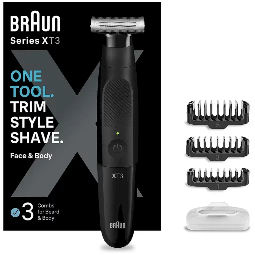 baard en haar trimmer braun xt 3100 verpakking front