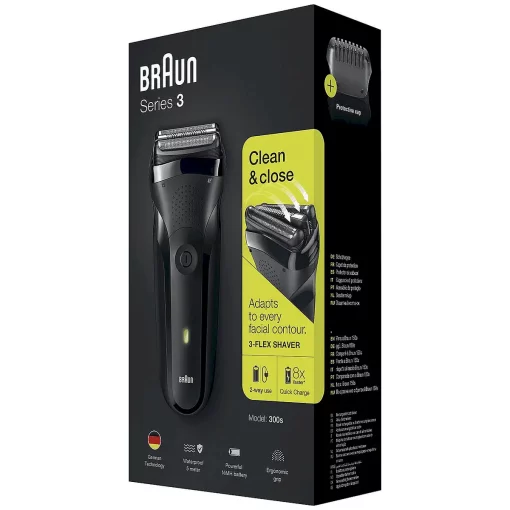 Braun Series 3 300s Scheerapparaat box side