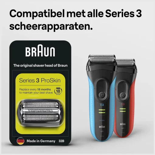 Braun Series 3 32B Elektrisch Scheerapparaat Vervangende Scheerkop Scheerblad compatible