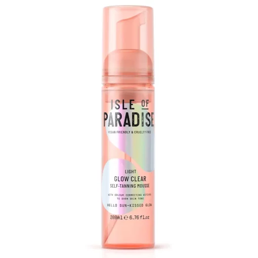 Isle of Paradise Light Glow Clear Self Tanning Mousse 200ml