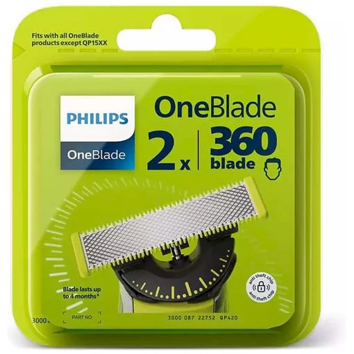 Philips OneBlade 360 Blade Vervangmesjes 2 stuks QP420/50