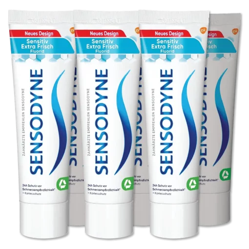 Sensodyne Sensitive Extra Frisse Tandpasta - Dagelijkse Tandpasta voor Pijngevoelige Tanden - 6x75 ml