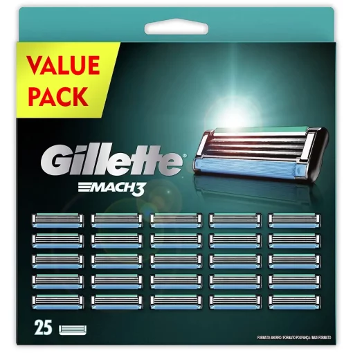 Gillette Mach3 25 Scheermesjes Voordeelpak - Koop Nu!