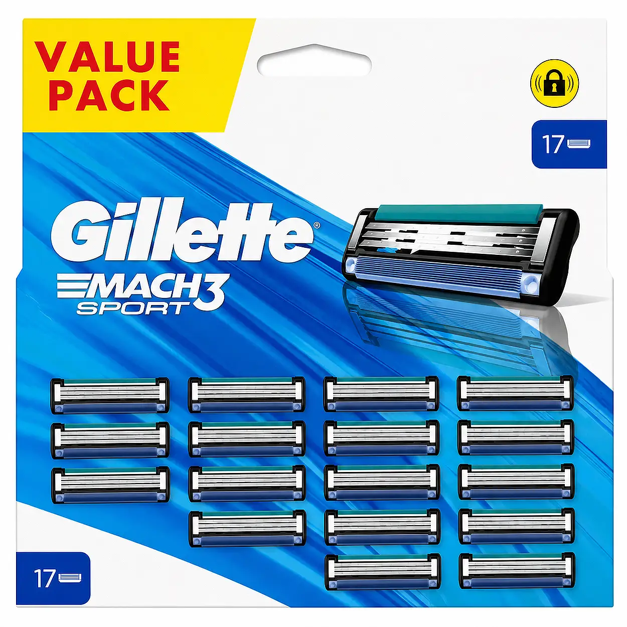 Gillette Mach3 Sport 17-Pack ValuePack - Beste prijs en kwaliteit 3 Gillette Mach3 Sport 17-Pack ValuePack - Beste prijs en kwaliteit