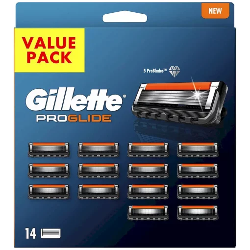 Gillette ProGlide Navulmesjes 14-Pack Voor Mannen voorzijde