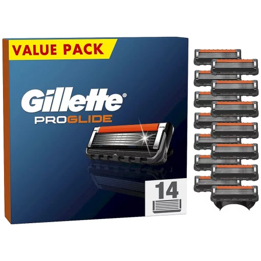 Gillette ProGlide Navulmesjes 14-Pack Voor Mannen verpakking + mesjes