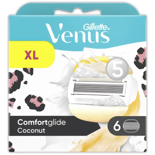 Gillette Venus Comfortglide Coconut 6 Scheermesjes Voor Vrouwen