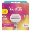 Gillette Venus Comfortglide Sugarberry Navulmesjes - 6 stuks - 5 mesjes voor gladde scheerbeurt en zachte huid