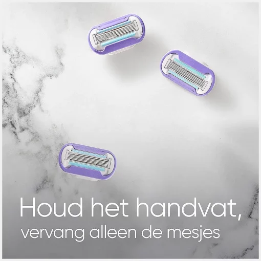 Gillette Venus Deluxe Smooth Swirl Scheermesjes Voor Vrouwen - 8 Navulmesjes houd het handvat