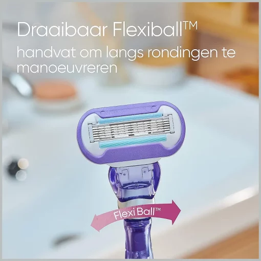 Gillette Venus Deluxe Smooth Swirl Scheermesjes Voor Vrouwen - 8 Navulmesjes draaibaar flexiball