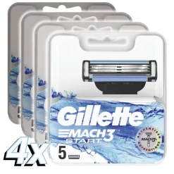 Gillette Mach3 Start 5-pack x 4 = 20 stuks - Koop nu!