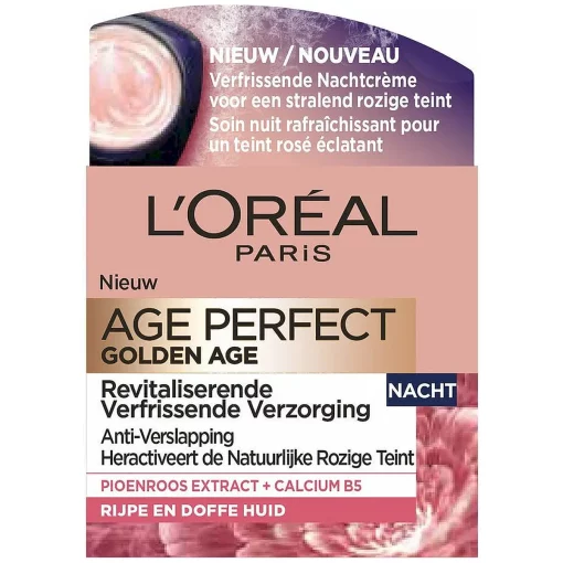 L'Oréal Paris Age Perfect Golden Age nachtcrème 50ml voorzijde verpakking