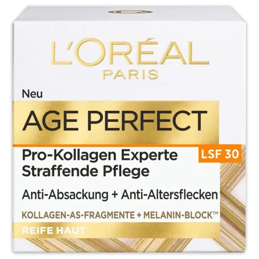 L'Oréal Paris Age Perfect Pro-Collagen Expert Dagcrème SPF 30, 50 ml verpkking voorzijde