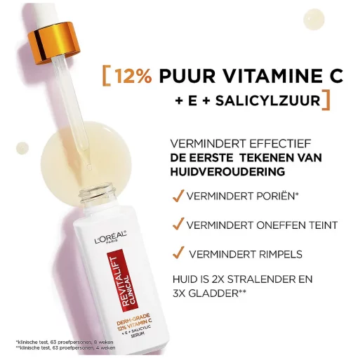 L'Oréal Paris Revitalift Clinical Pure Vitamine C 12% Serum 30ml whatsin