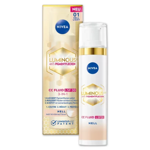 Nivea Luminous630 Anti-Pigment Vlekken CC Fluid SPF30 40ml 01 Light