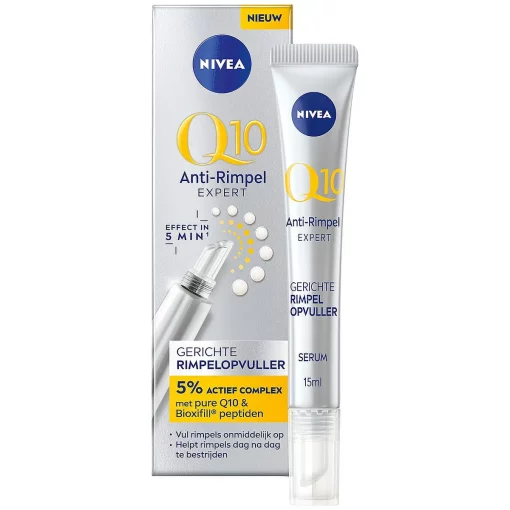 NIVEA Q10 Anti-Aging Wrinkle Filler Serum Gezicht 15ml verpakking + Flacon