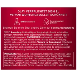 Olay Dagcrème AHA 24 + Vitamine C, 50 ml verpakking zijkant links