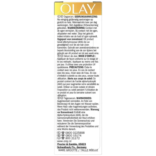 Olay Vitamine C Serum zijkant links