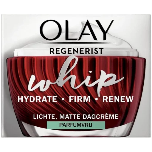 Olay Whip Regenerist Hydraterende Niet-Vette Gezichtsdagcrème Parfumvrij 50 ml poster