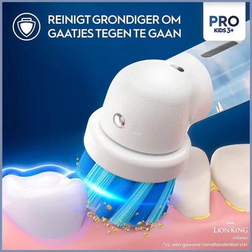 Oral-B Pro Kids Opzetborstels Met Disney The Lion King 4-Pack reinigt grondig