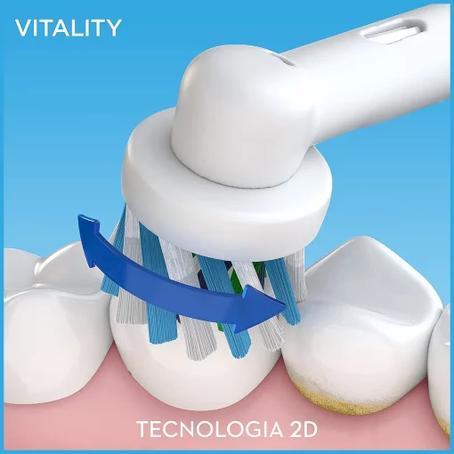 Oral-B Vitality 100 White CrossAction Elektrische Tandenborstel Powered By Braun 2D