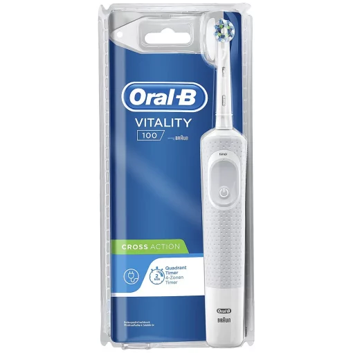 Oral-B Vitality 100 White CrossAction Elektrische Tandenborstel Powered By Braun