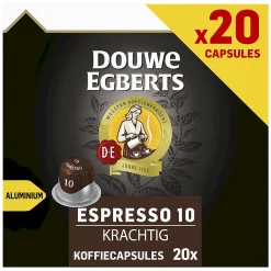 Douwe Egberts koffiecups Espresso Krachtig 10 - voordeelpak 20 cups