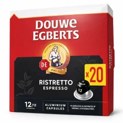 Douwe Egberts Espresso Ristretto 20 capsules | intensiteit 12/12