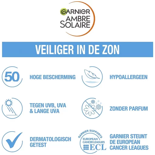 Garnier Ambre Solaire Sensitive Expert+ - SPF 50+ - 40 ml veiliger in de zon