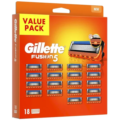 Gillette Fusion 5 18-pack Navulmesjes schuinvoor links