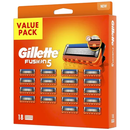 Gillette Fusion 5 18-pack Navulmesjes schuinvoor rechts