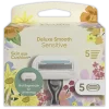 Gillette Venus Deluxe Smooth Sensitive Scheermesjes Rifle Paper Co. Editie, 5 Stuks Met microkam