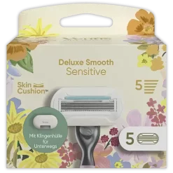 Gillette Venus Deluxe Smooth Sensitive Scheermesjes Rifle Paper Co. Editie, 5 Stuks Met microkam