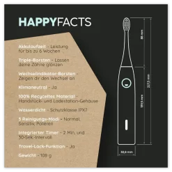 HappyBrush EcoVibe3 Sonic Toothbrush Starterset 1 stuk happyfacts