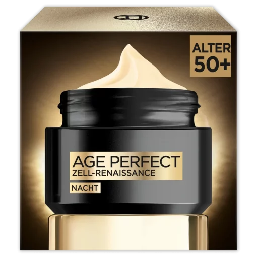 L'Oréal Paris Age Perfect Cell Renaissance Nachtcrème - Verstevigend - 50 ml verpakking rechterzijde