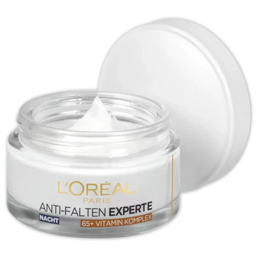 L'Oréal Paris Anti-rimpel Expert Moisturizer Nacht 65+, 50 ml potje open