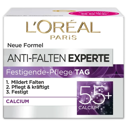 L'Oréal Paris Anti-Rimpel Gezichtscrème Expert 55+, 50 ml verpakking voorzijde