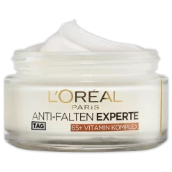 L'Oréal Paris Anti Rimpel Gezichtscrème Expert 65+, 50 ml potje open