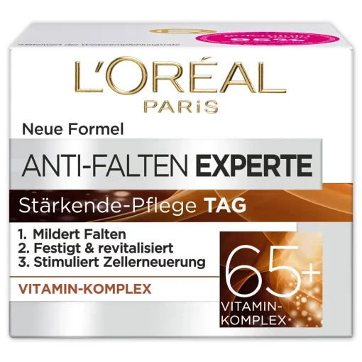 L'Oréal Paris Anti Rimpel Gezichtscrème Expert 65+, 50 ml verpakking voorzijde