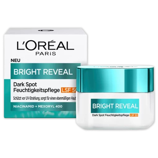 L'Oréal Paris Hydraterende crème Bright Reveal Niacinamide+Mexoryl SPF50, 50ml