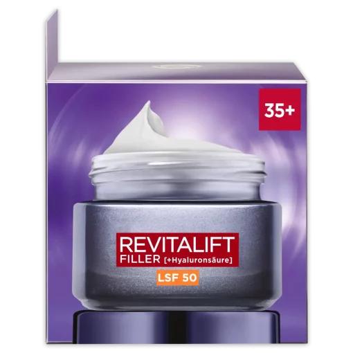 L'Oréal Paris Revitalift Filler + Hyaluronzuur verpakking rechterzijde